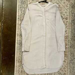 Aritzia Wilfred Free Linen-like button-down Tunic/dress